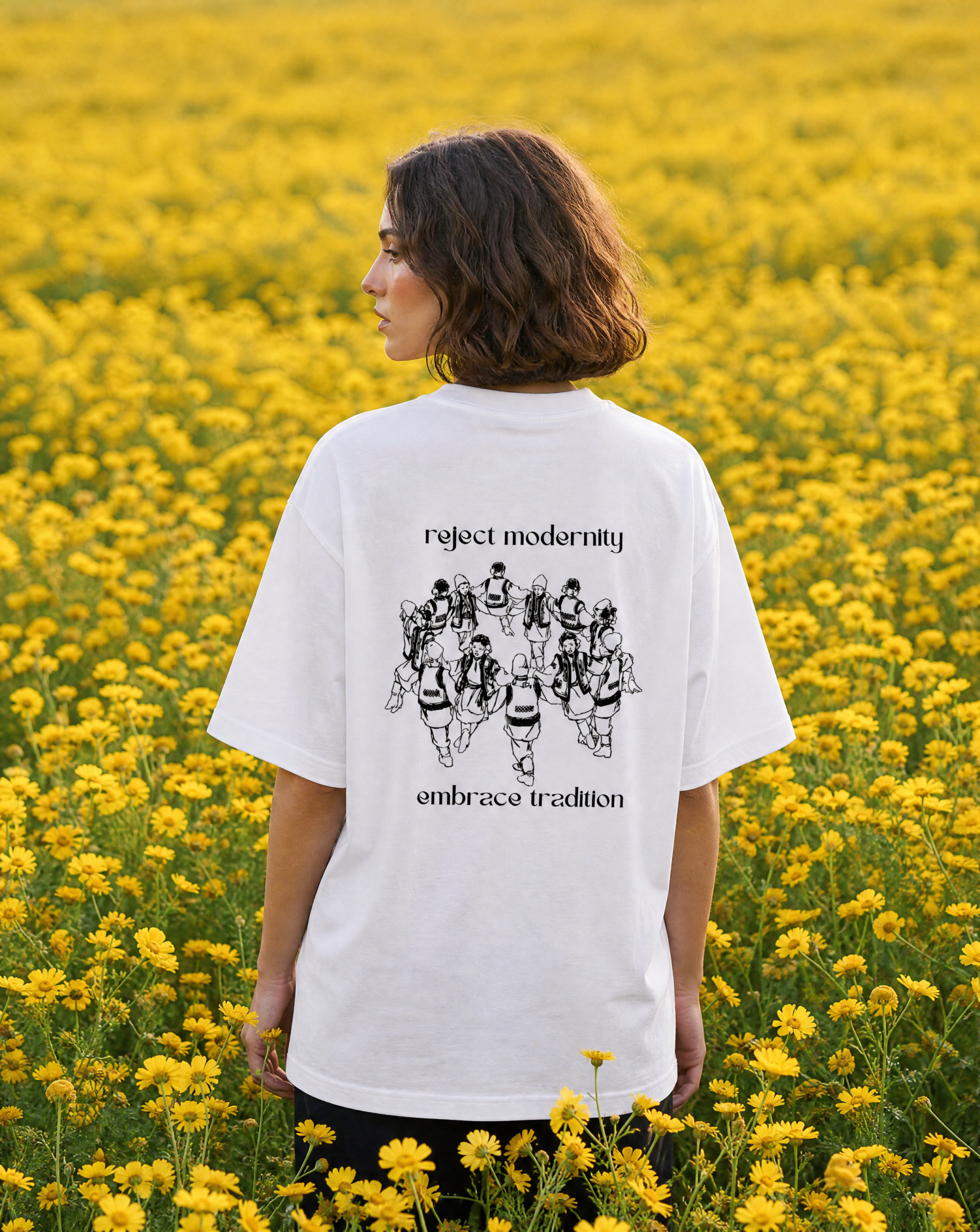 T-Shirt blanc (Reject Modernity)