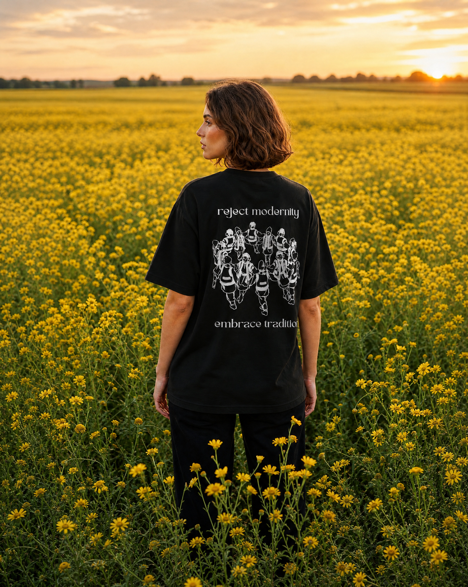 T-Shirt noir (Reject Modernity)